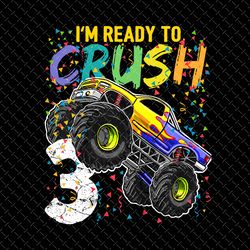birthday monster truck png, crushing it since 2020, 3rd birthday boy monster truck png, 3 year old birthday boy monster