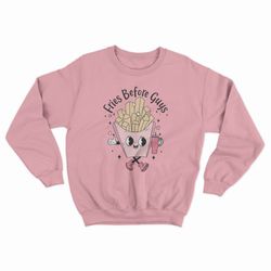 fries before guys tumbler valentine's day gift shirt love crewneck sweatshirt matching sweater