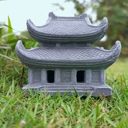 Concrete Pagoda Garden Statue - Asian Pagoda - Fairy Garden Pagoda - Concrete Japanese Pagoda - Miniature Pagoda