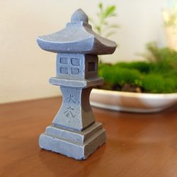 Miniature Oribe Japanese Lantern - Zen Style Stone Lanterns - Traditional Japanese Stone Lantern - Japanese Garden