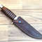 12 Inches HAND FORGED Full Tang D2 Steel Hunting Knife Leather Sheath 2