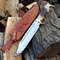 Custom Handmade J2 Steel Bowie Knife With Stag Handle Brass Guard Includes Leather Sheath Evergreen Cutlery 0