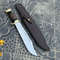 Custom Handmade J2 Steel Crocodile Dundee Bowie Knife With Brass Guard And Leather Handle Evergreen Cutlery 1