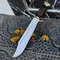 Custom Handmade J2 Steel Crocodile Dundee Bowie Knife With Brass Guard And Leather Handle Evergreen Cutlery 2