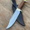 Custom Handmade J2 Steel Bowie Knife With Brass Guard And Rosewood Handle With Premium Leather Sheath Evergreen Cutlery 0
