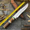Custom Handmade J2 Steel Bowie Knife With Rosewood Bone And Brass Guard Handle Evergreen Cutlery 6