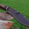 Damascus Steel Kukri Knife  Leather Sheath 17inches HAND FORGED Fixed Blade EC 2