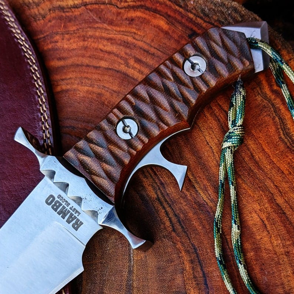 Rambo V HEARTSTOPPER Replica Knife Stainless Steel Movie Replica With Free Sheath Movie Props Christmas Gift 4