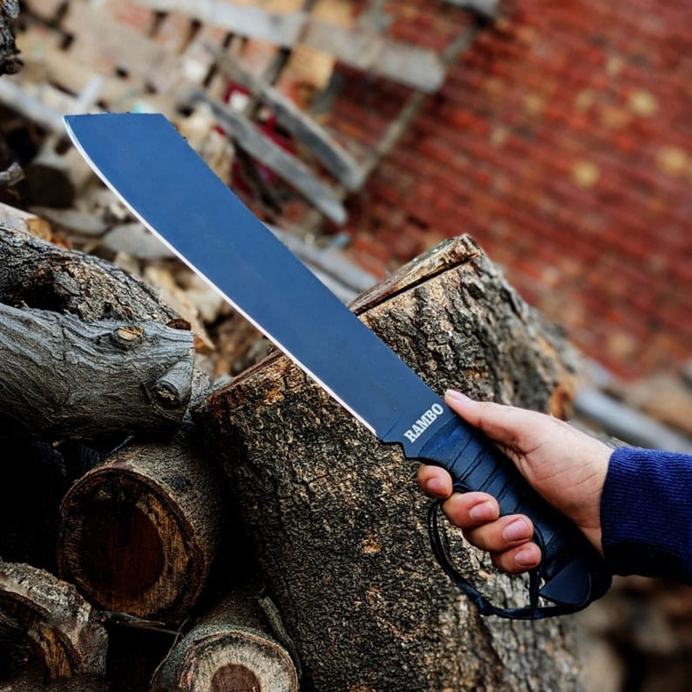 Handmade John Rambo Movie Replica Knife With Leather Sheath Personalized Knife Gift For Him Christmas Gift EC 1