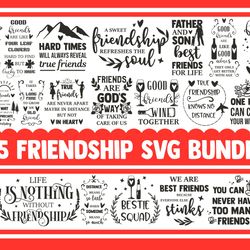 Friendship svg Bundle friends friend best designs cricut quotes bestie bff