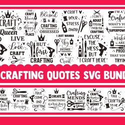 Craft svg bundle crafting designs funny quotes sewing room mom life quilting cricut png