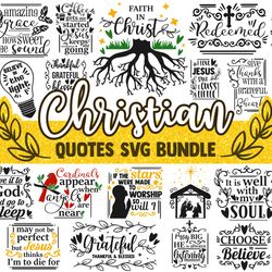 christian svg bundle blessed bible verse religious quotes sayings jesus believe cricut