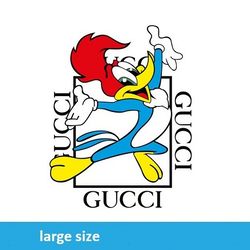 woody woodpecker gucci jpeg image cartoon digital file