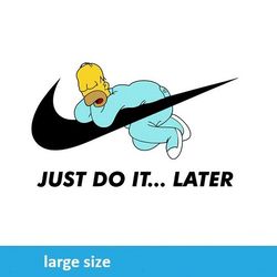homer simpson nike just do it jpeg image cartoon digital file