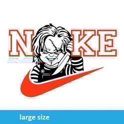 chucky nike logo halloween jpeg image cartoon digital file