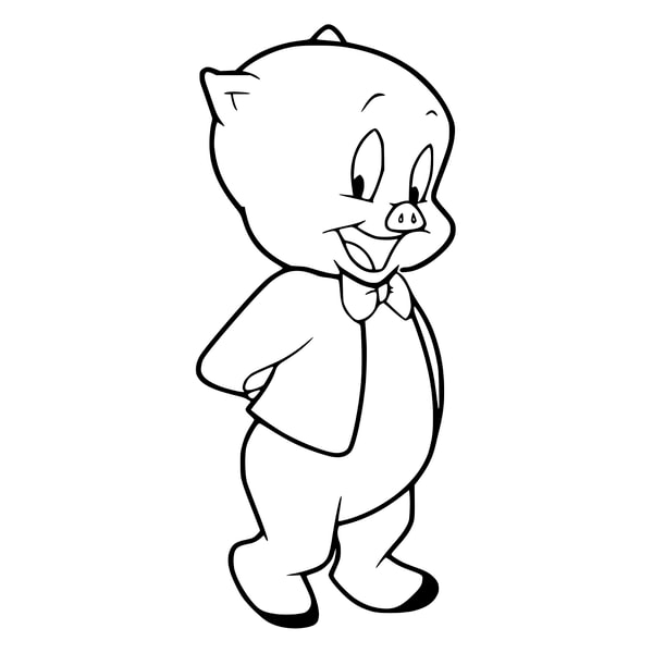 Porg Colouring 20 pages Porky Pig coloring-cartoon coloring for kids -color | Inspire ...