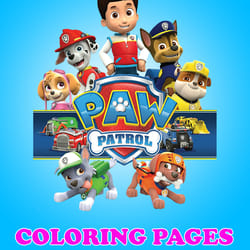 56 pages paw patrol coloring-coloring cartoon for kids-coloring sheets -printable coloring pages