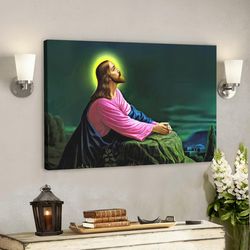 God Canvas 29 - Jesus Canvas - Christian Gift - Jesus Canvas Painting - Jesus Canvas Art - Bible Verse Canvas Wall Art