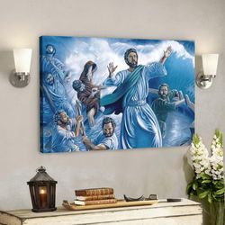 God Canvas 32 - Jesus Canvas - Christian Gift - Jesus Canvas Painting - Jesus Canvas Art - Bible Verse Canvas Wall Art
