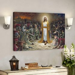 God Canvas 38 - Jesus Canvas - Christian Gift - Jesus Canvas Painting - Jesus Canvas Art - Bible Verse Canvas Wall Art