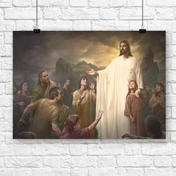 God Canvas 39 - Jesus Canvas - Christian Gift - Jesus Canvas Painting - Jesus Canvas Art - Bible Verse Canvas Wall Art