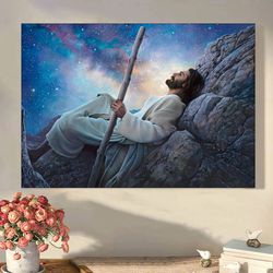 Worlds Without End Canvas - Jesus Canvas Wall Art- Christian Gift - Jesus Canvas Painting - Jesus Canvas Art