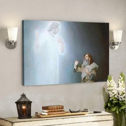 God Canvas 40- Jesus Canvas - Christian Gift - Jesus Canvas Painting - Jesus Canvas Art - Bible Verse Canvas Wall Art