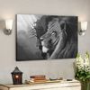 God Canvas Prints - Jesus Canvas Art - Black The Lion Of Judah Jesus Lion Wall Art Canvas Print.jpg