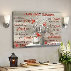 God Jesus Horizontal Canvas Prints - God Wall Art - Cardinal - Adorable Flower Vase - I Can Only Imagine - Christ Poster