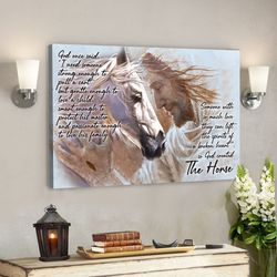 God Jesus Horizontal Canvas Prints - God Wall Art - God And The Horse - Jesus Canvas Wall Art - Jesus Christ Poster