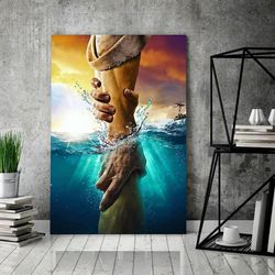 jesus save me canvas - jesus god landscape canvas prints - god wall art - jesus canvas wall art - jesus christ poster