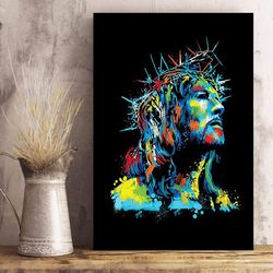Jesus Painting Canvas - Jesus God Landscape Canvas Prints - God Wall Art - Jesus Canvas Wall Art - Jesus Christ Poster