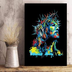 jesus painting canvas - jesus god landscape canvas prints - god wall art - jesus canvas wall art - jesus christ poster