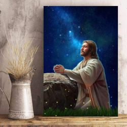 Jesus Christ 1 Canvas - Jesus God Landscape Canvas Prints - God Wall Art - Jesus Canvas Wall Art - Jesus Christ Poster