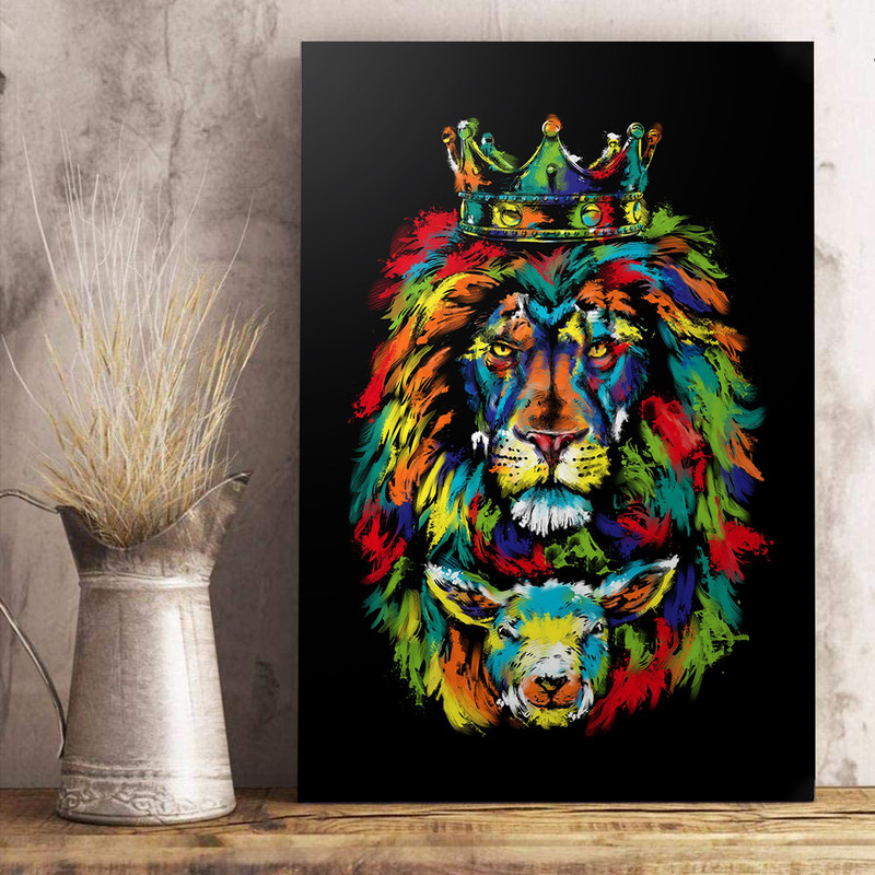 Lion And Lamb Canvas Prints 1.jpg