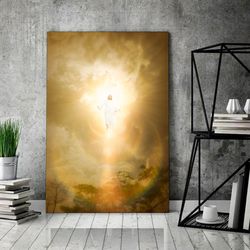 light and life canvas - jesus pictures - jesus canvas poster - jesus wall art - christ pictures - jesus canvas print