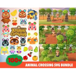 100 animal crossing svg bundle, animal crossing svg, gamer svg, bundle svg, cartoon svg