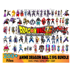 200 files dragon ball svg bundle, dragon ball z svg, goku png, dragon ball png, dragon ball z png, dragon ball logo