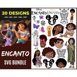 20 encanto svg bundle - encanto birthday svg files - encanto cut files for cricut - silhouette - encanto clipart