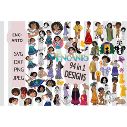 94 encanto svg bundle - encanto birthday svg files - encanto cut files for cricut - silhouette - encanto clipart