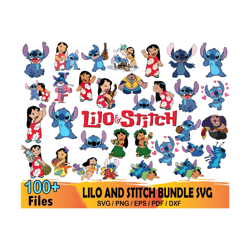 100 lilo and stitch svg bundle files, lilo and stitch svg bundle files, lilo and stitch svg for cricut, layered files