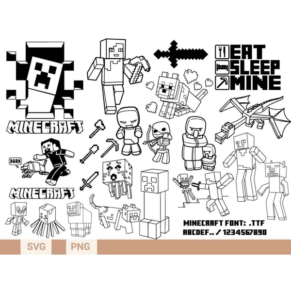 Minecraft Insect Svg Minecraft Bundle SVG, Minecraft birthday svg, Minecraft part - Inspire ...