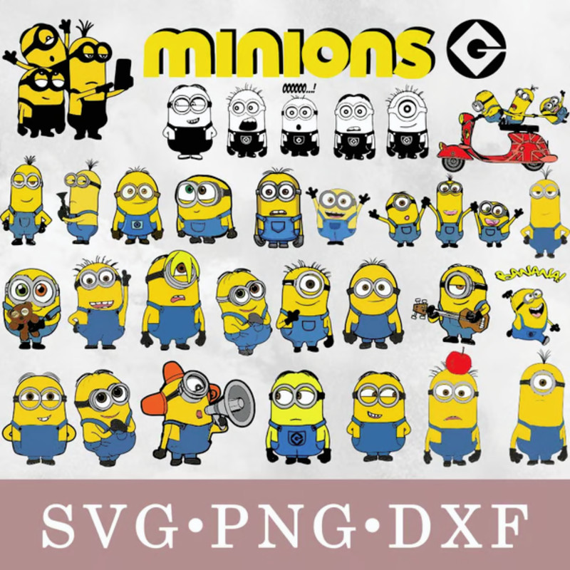 Minions svg bundle.png