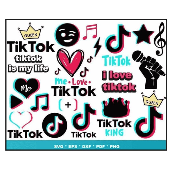 Tik Tok SVG, Tik Tok SVG Bundle, Tiktok Logo, Tiktok Symbol, - Inspire ...