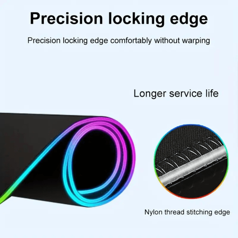 Large RGB Gaming Mouse Pad  Extended Soft Keyboard Mat 6