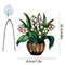 Floral Sun Catcher Wall Decor Lily of the Valley Chain Floral for Porch Kitchen or Outdoor Spaces