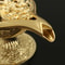 Collectable Carved Rare Genies Lamp Gold Zinc Alloy Aladdins Lamp Model for Home Decoration
