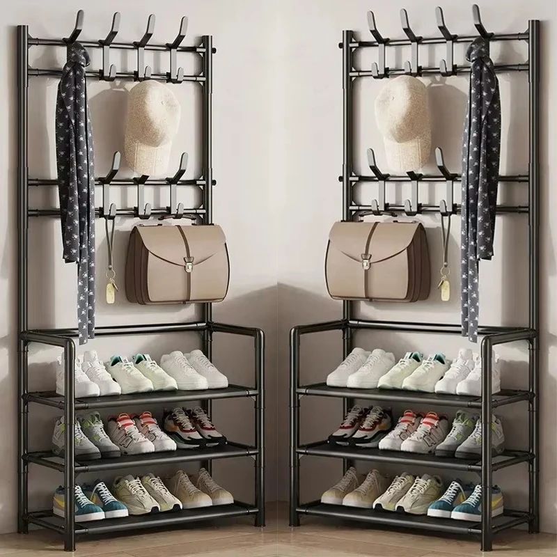 DIY Doorway Shoe Rack Clothes Hanger MultiLayer Living Room Organizer For Hats Shoes And Storage S 11