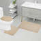 Modern Stone Pattern Bath Mat Set UltraAbsorbent NonSlip  Comfortable for Simple Bathroom Decor