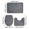 Modern Stone Pattern Bath Mat Set UltraAbsorbent NonSlip  Comfortable for Simple Bathroom Decor